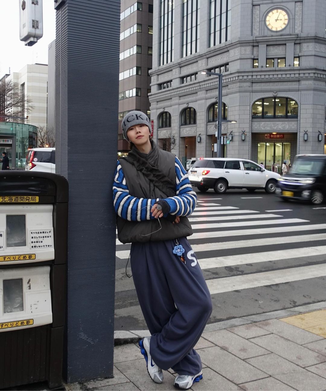 MUSINSA公式 | SCALLYWAG ロゴアップリケスウェットパンツ[ダークブルー]