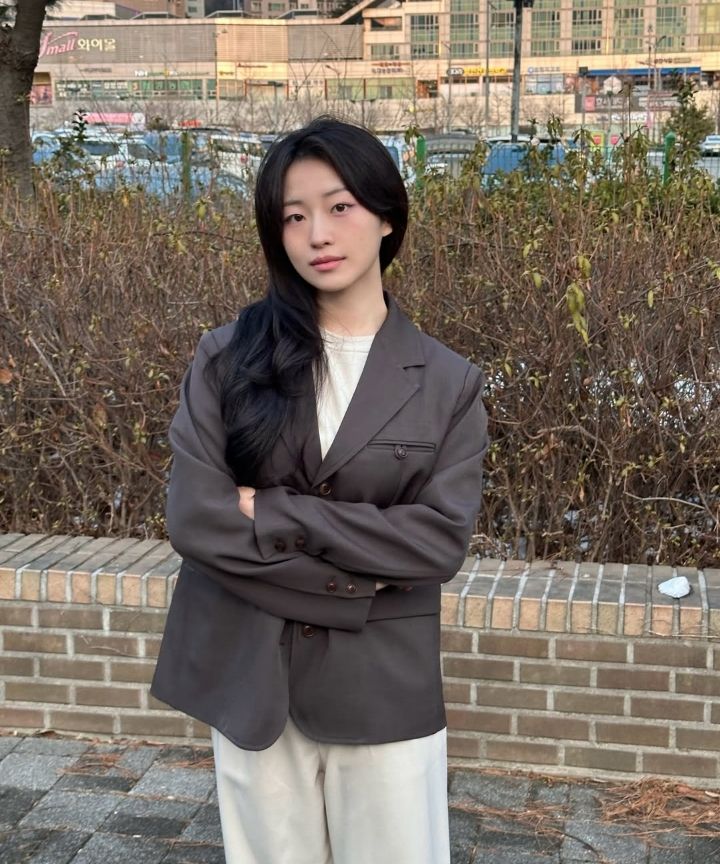 MUSINSA公式 | DEHEVE Hidden Stripe Single Jacket [Beige]