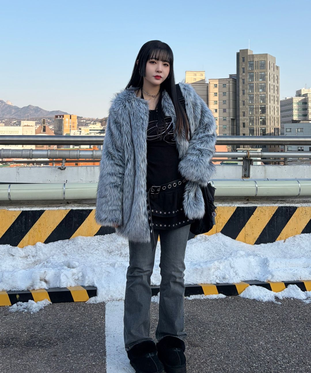 플레어업(FLAREUP) Fur Jacket (FL-046_Gray) - 사이즈 & 후기 | 무신사
