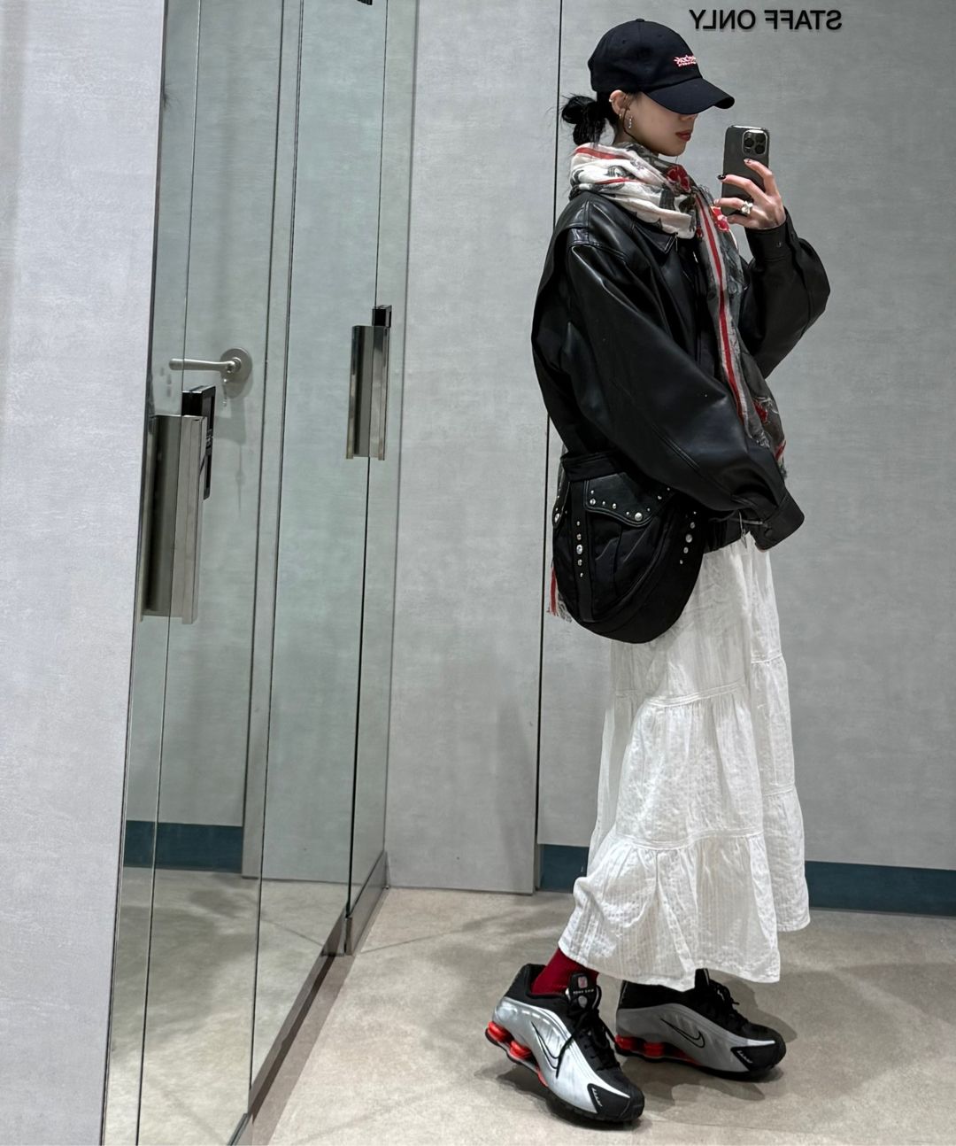 MUSINSA | DOFFJASON OVERSIZED VEGAN LEATHER BOMBER JACKET