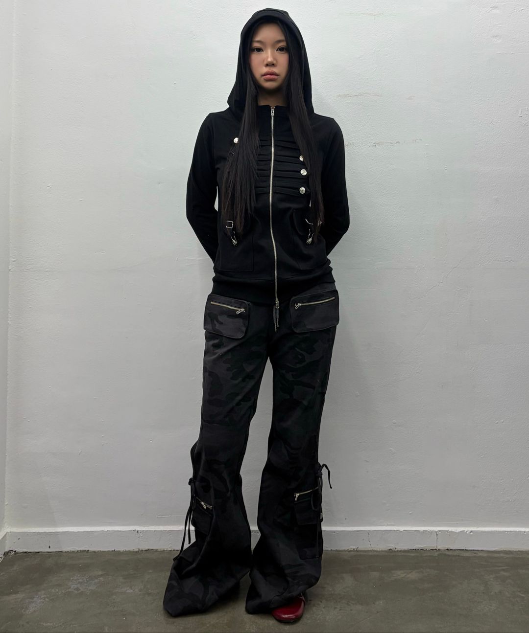 MUSINSA | LUVISTRUE FS BOOTSCUT POCKET CARGO PANTS(CAMO)