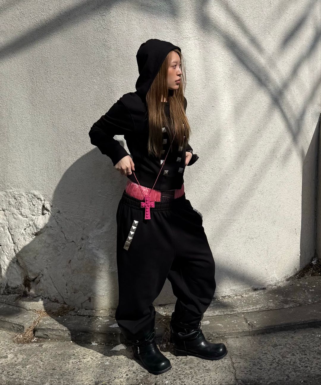 스컬프터(SCULPTOR) Napoleon Stud Sweatpants Acid Blue - 사이즈