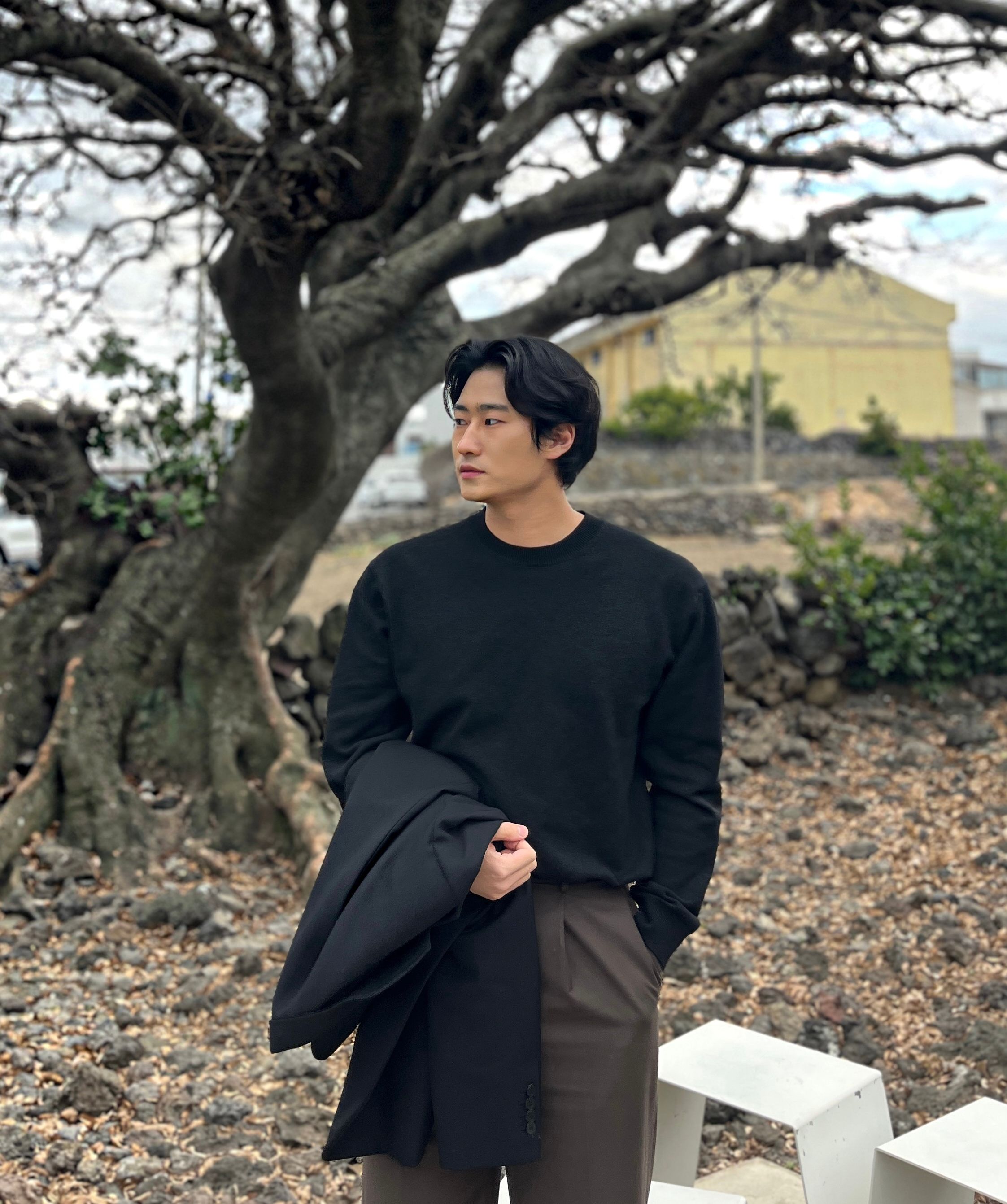 msy_a.0515 INSILENCE オーバーサイズウールブレザー MUSINSA公式 | INSILENCE 特大ウールブレザーDARKGRAY