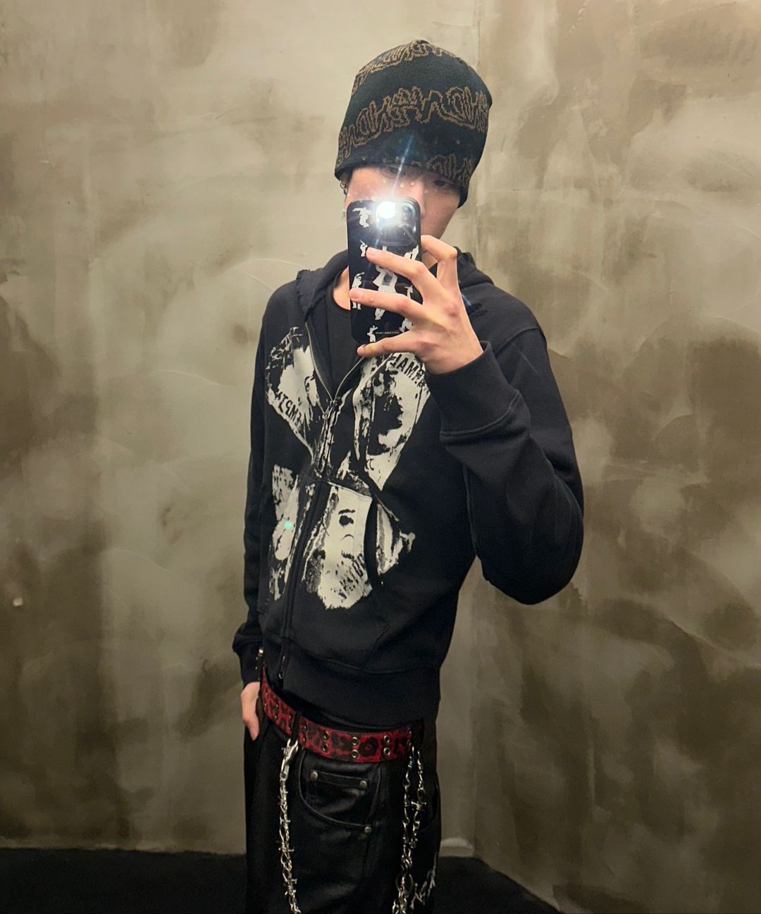 낫포너드(NOT4NERD) Routine Remains Slim Fit Hood Zip Up - Black