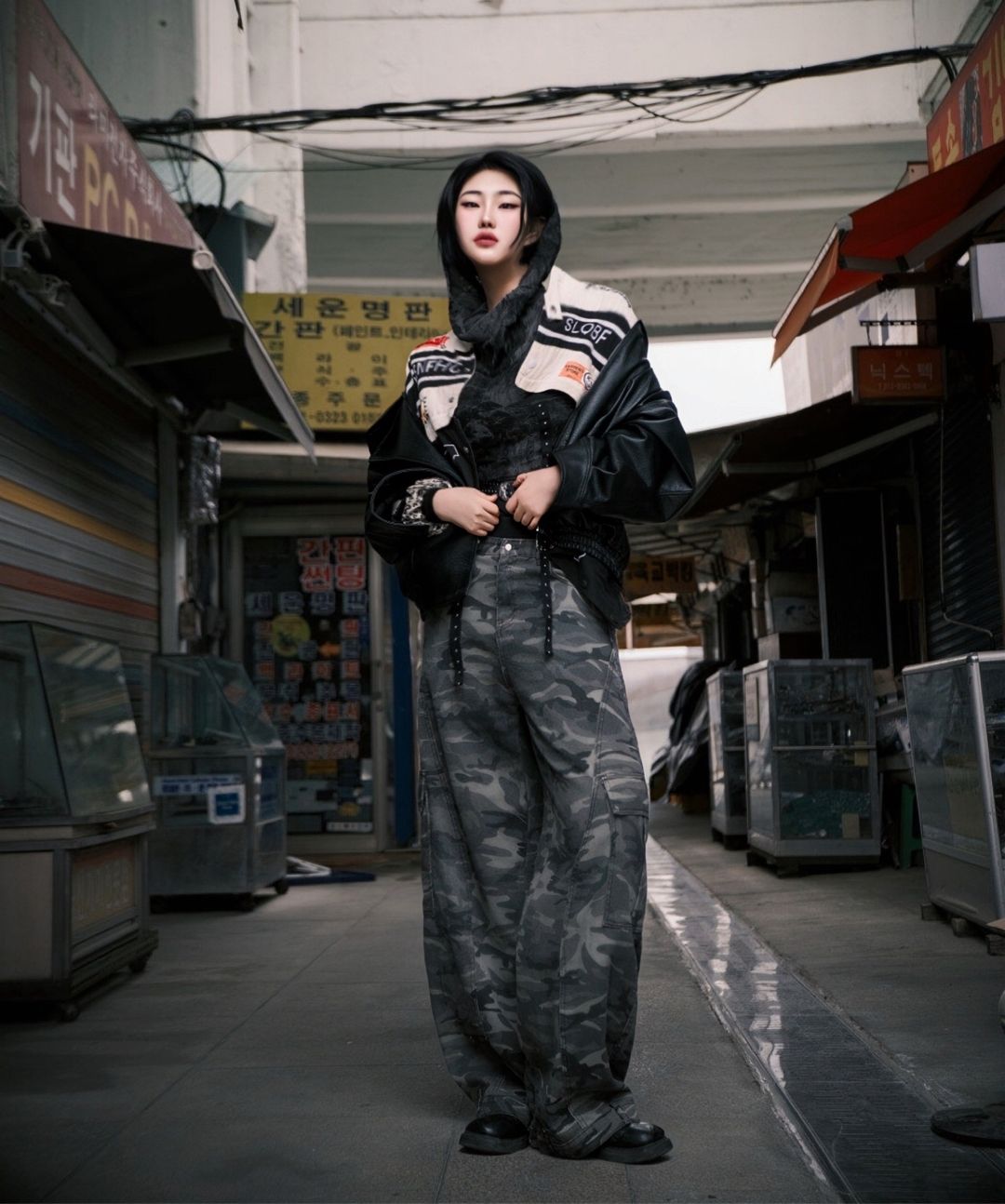 ジャケット・アウター flareup Asymmetrical Biker Jacket MUSINSA公式 | FLAREUP Asymmetrical Biker Leather Jacket (FL