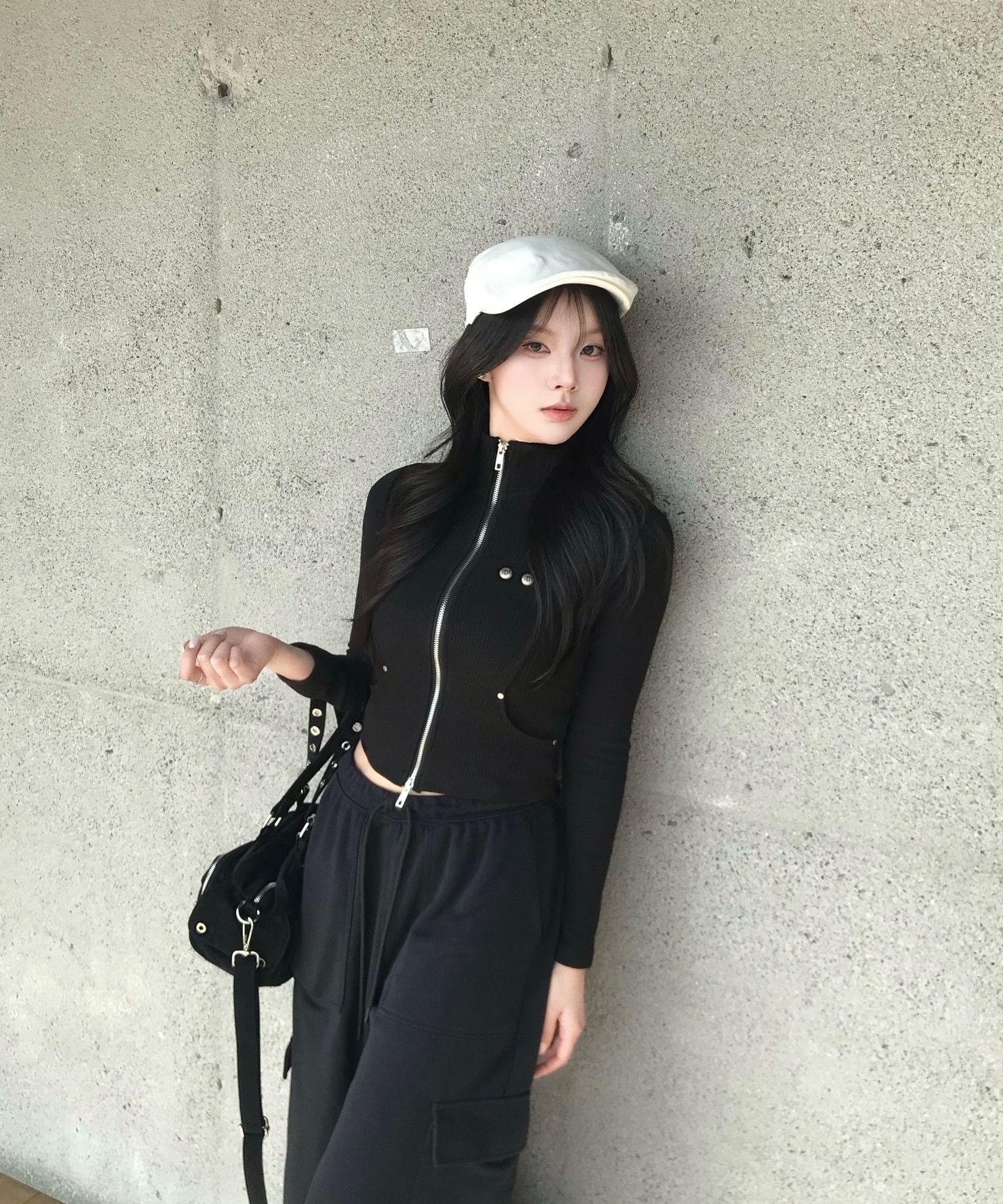 KHAKIPOINT 未使用 Antique Tweed Top ベアトップ 카키포인트(KHAKIPOINT) Antique Tweed Jacket (black) - 사이즈