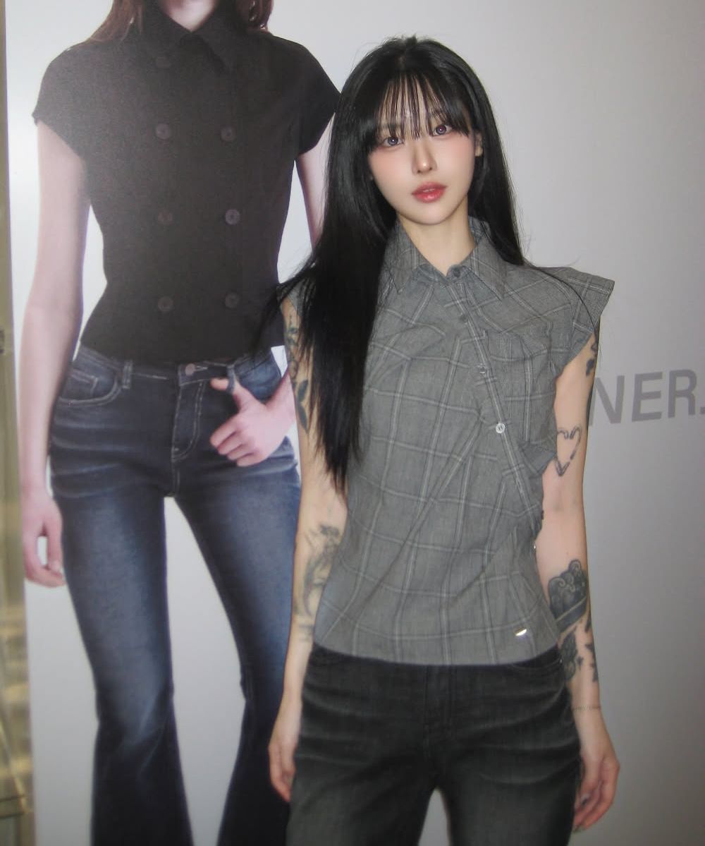 MUSINSA公式 | SYNERJYN CAT WASHING DENIM PANTS DEEP BLUE