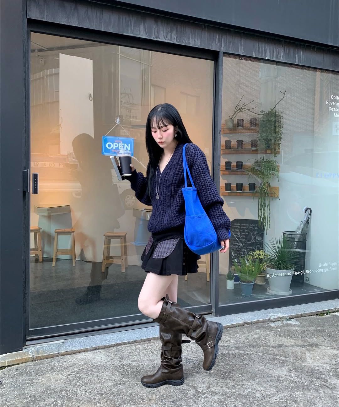 MUSINSA公式 | SALT AND CHOCOLATE ピアスワイドロングブーツ412548011