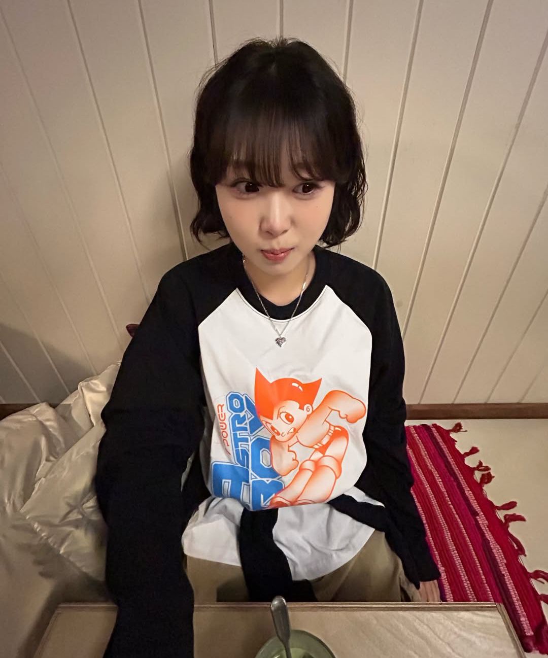 MUSINSA | MAINBOOTH [Atom] Cyberpunk Raglan T-Shirt (Black)