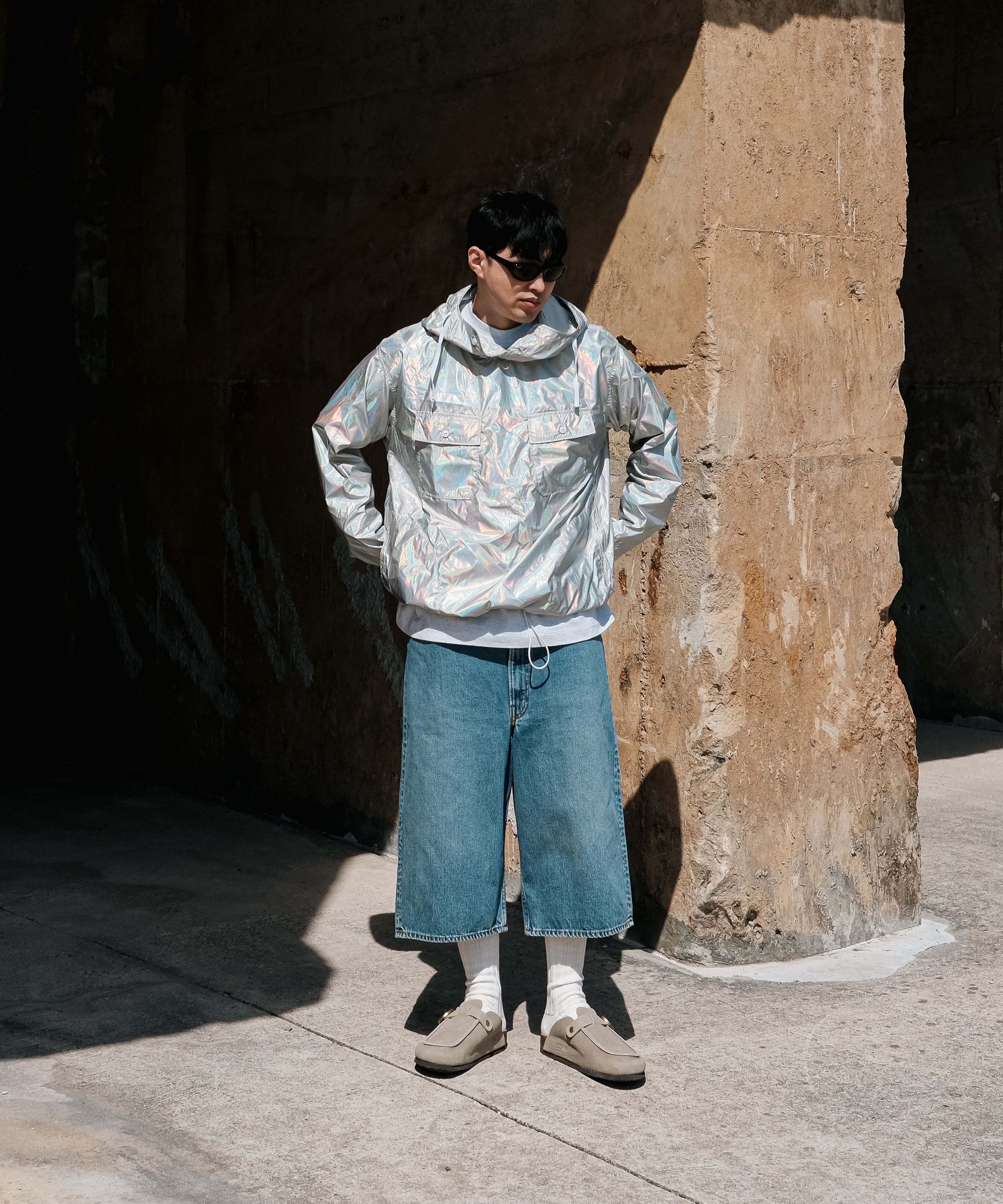 MUSINSA | ENGINEERED GARMENTS Cagoule Shirt - Silver / LN038ST017