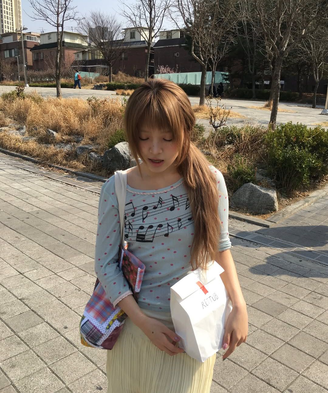 익스파이어드걸(EXPIRED GIRL) [5th] Emily Button Top Stripe