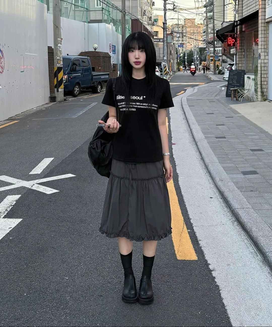 MUSINSA公式 | MISEKI SEOUL Misekiseoul short sleeves BLACK