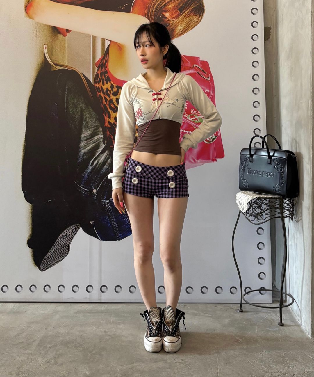 스컬프터(SCULPTOR) New Emo Gingham Micro Shorts Pink - 사이즈