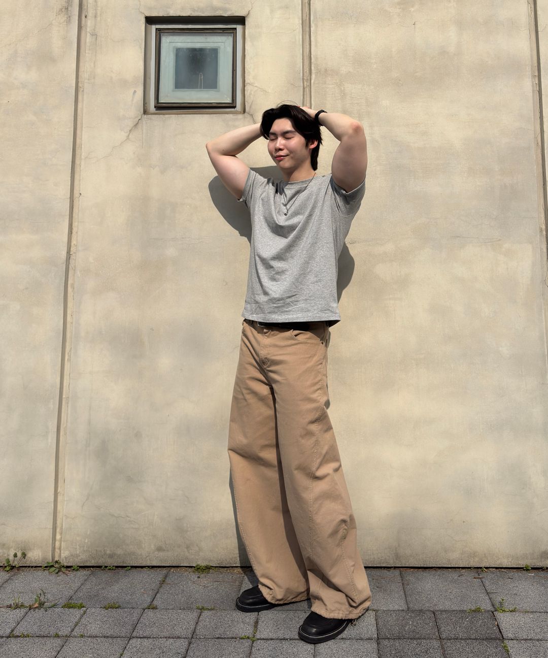 coor 韓国 スラックス ツイストクリースイージーパンツ musinsa coor