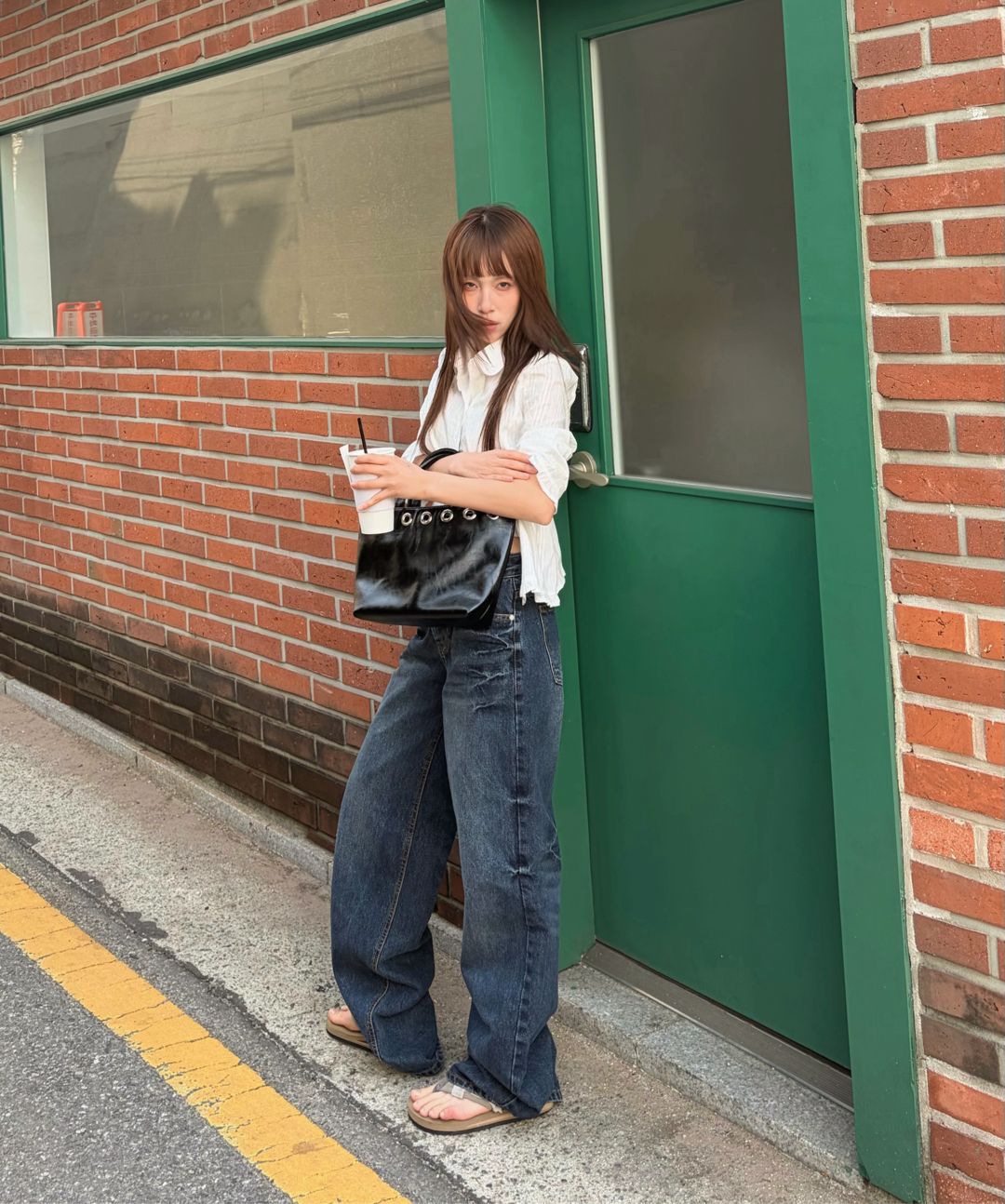 카키포인트(KHAKIPOINT) Record Straight Denim (blue) - 사이즈