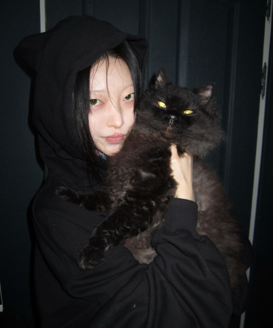 MUSINSA | ITZAVIBE I LOVE CAT NOT YOU CAT EAR HOODIE