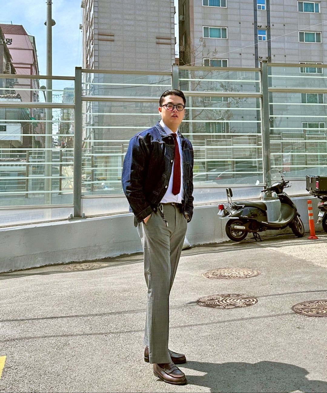 MUSINSA公式 | OUTSTANDING W.W. II SELVEDGE DENIM 1ST JACKET_INDIGO