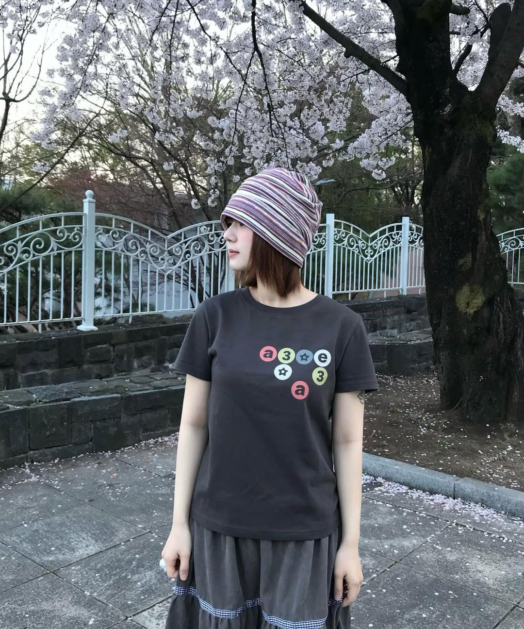 에이이에이이(AEAE) CHECK MIDI TIERED SKIRT [NAVY] - 사이즈 & 후기