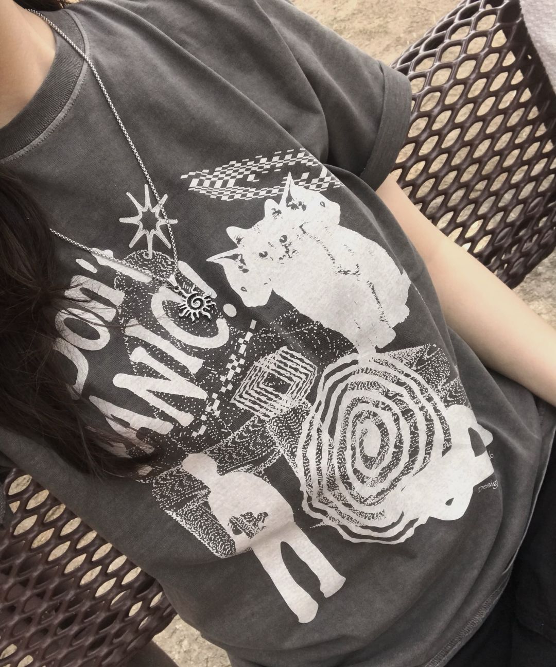 MUSINSA | MAHAGRID DON'T PANIC PIGMENT TEE_4colors