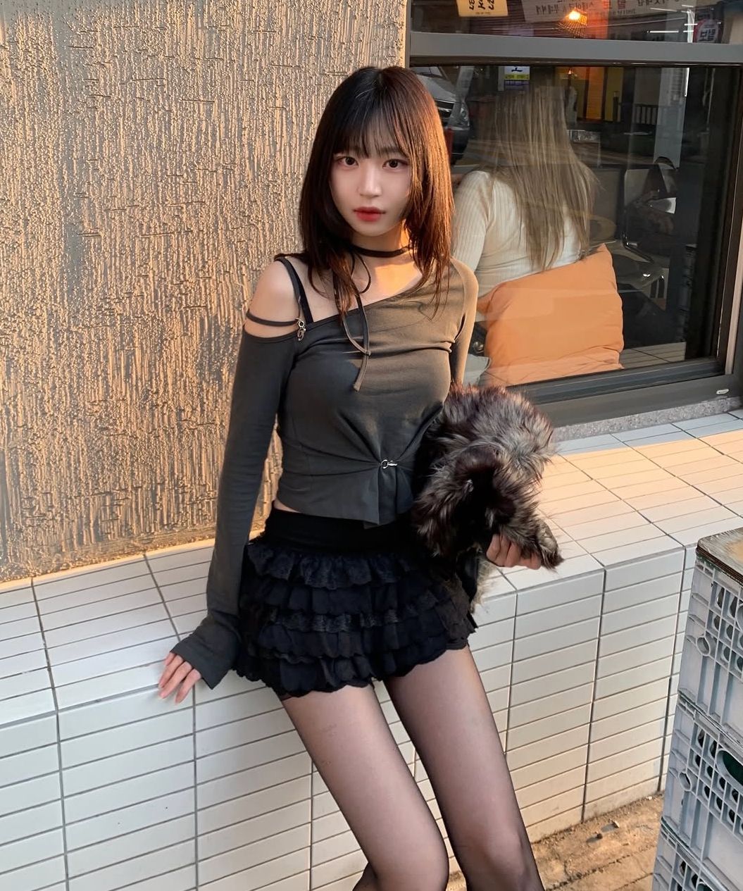 MUSINSA | ROUGHNECK Lace tutu pants skirt white