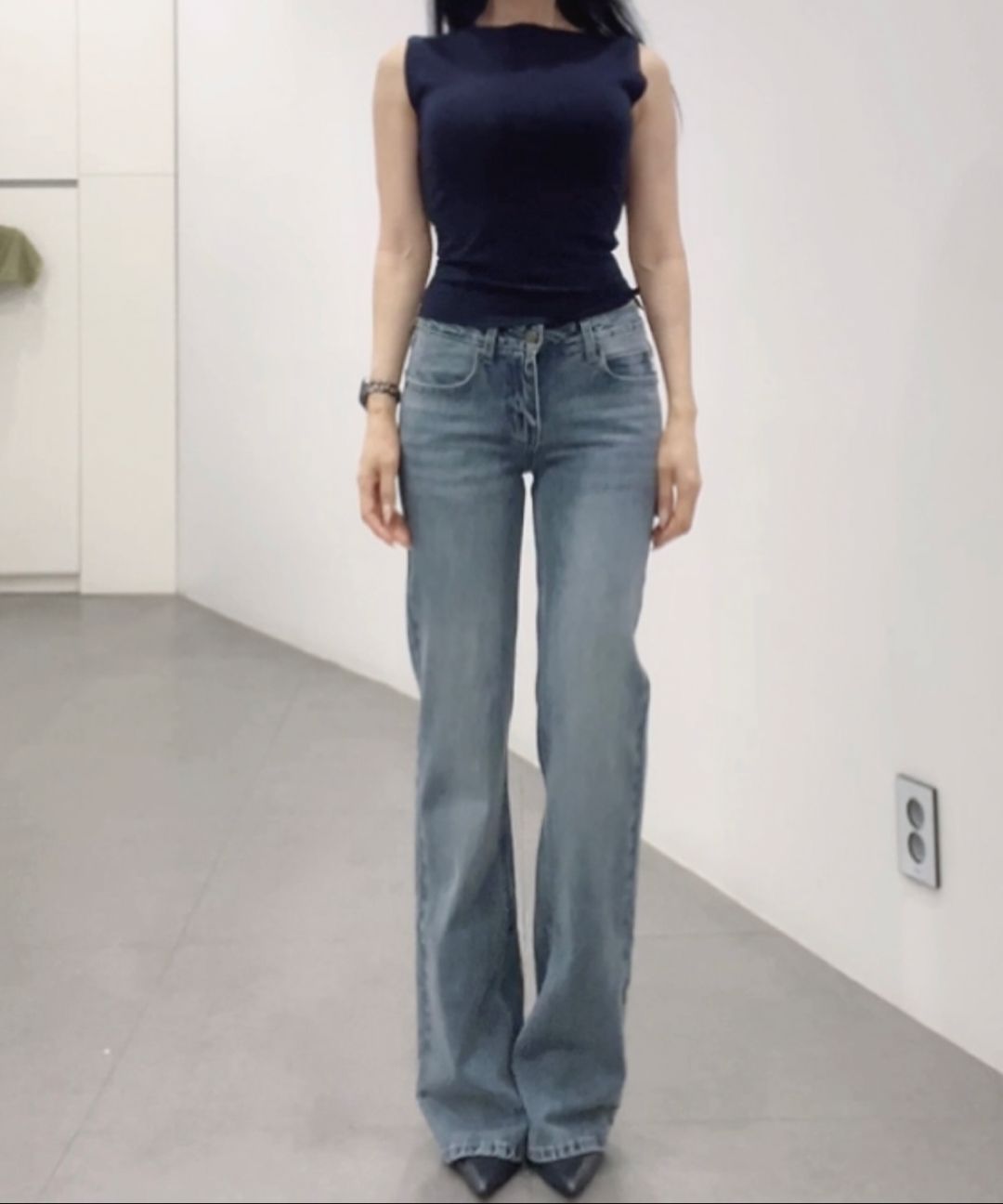 MUSINSA | GLOWNY THE RODEO JEANS (DEEP BLUE)