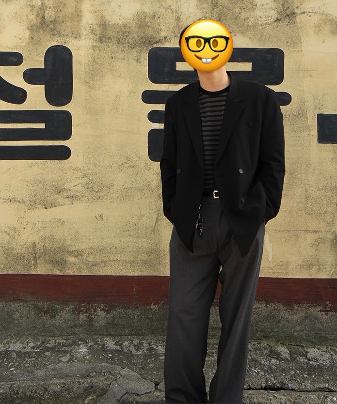 MUSINSA | SIGNATURE Two-Tuck Wide Slacks [Black]