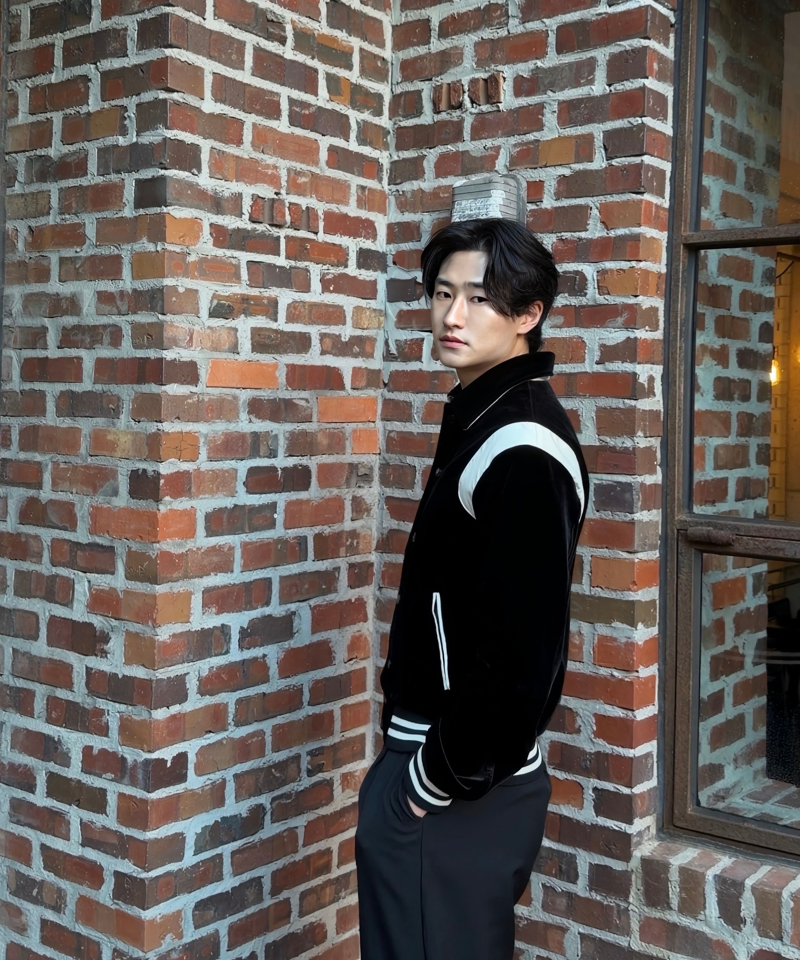 MUSINSA公式 | ROLLING STUDIOS CORDUROY VARSITY JACKET BLACK
