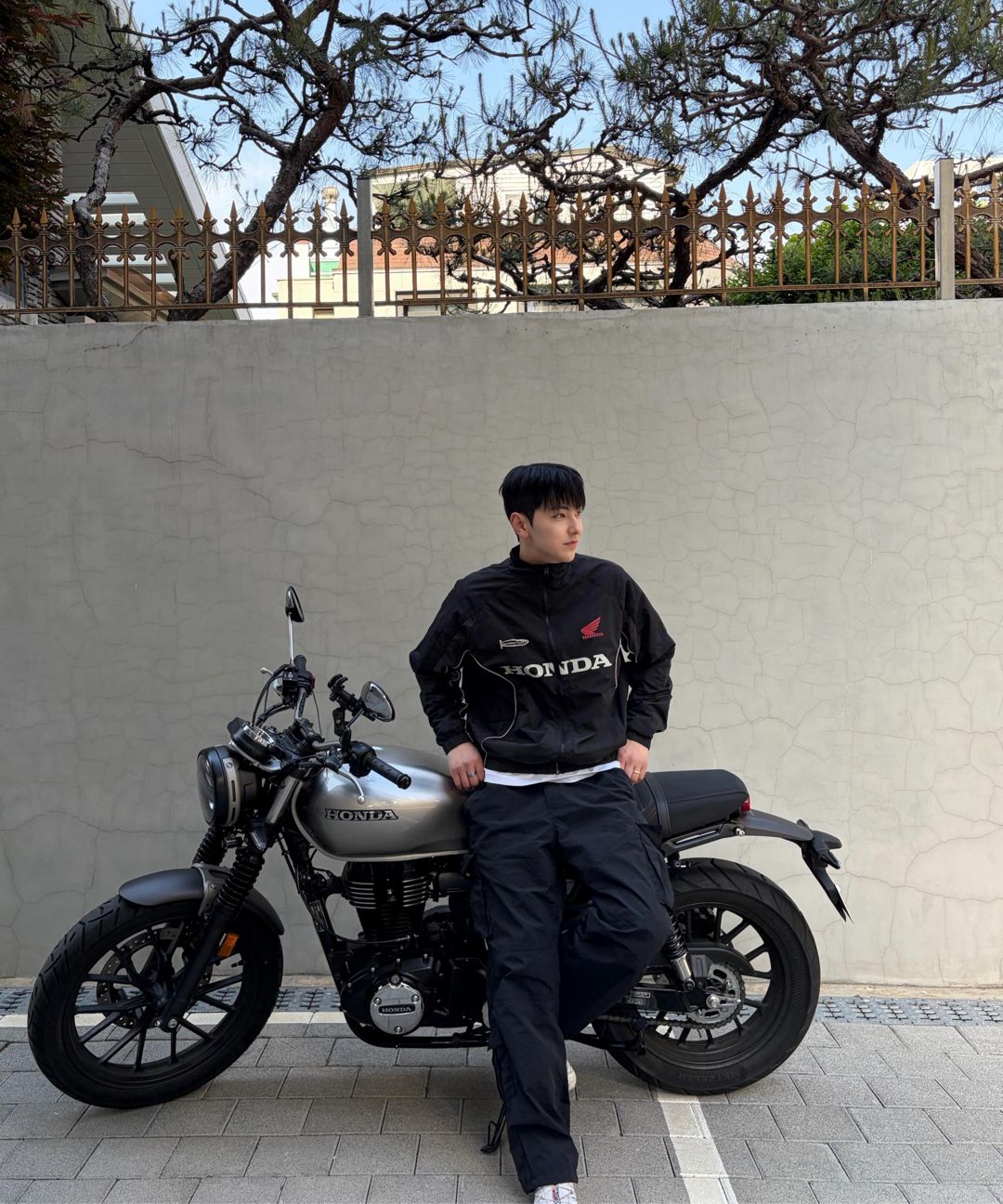 MUSINSA公式 | HONDA MOTORCYCLE APPAREL Track Zip up Jacket Black