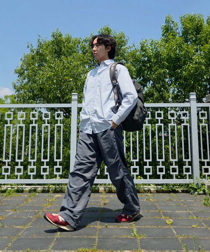 MUSINSA公式 | MUSINSA STANDARD ナイロンパラシュートパンツ[ブラック]