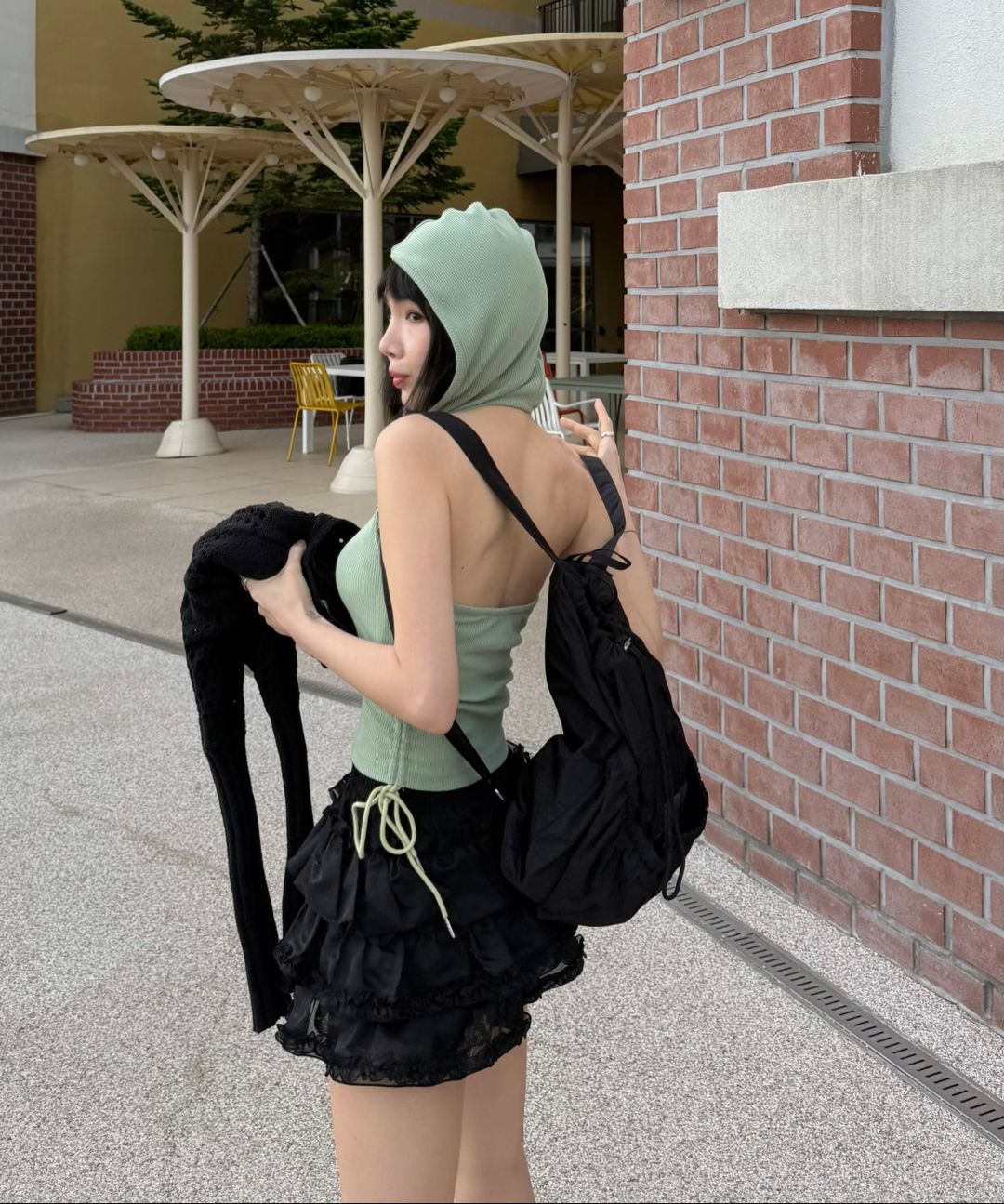 MUSINSA | ROUGHNECK Tutu Pants Skirt Black