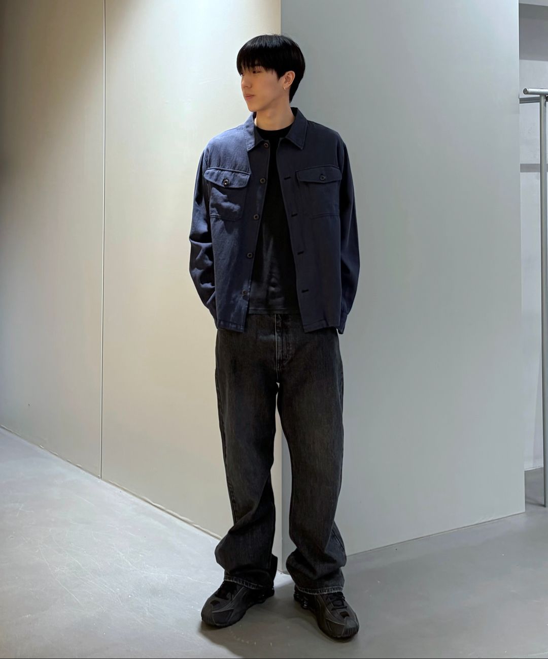 MUSINSA公式 | INSILENCE セミワイドデニムパンツ マッドグレー