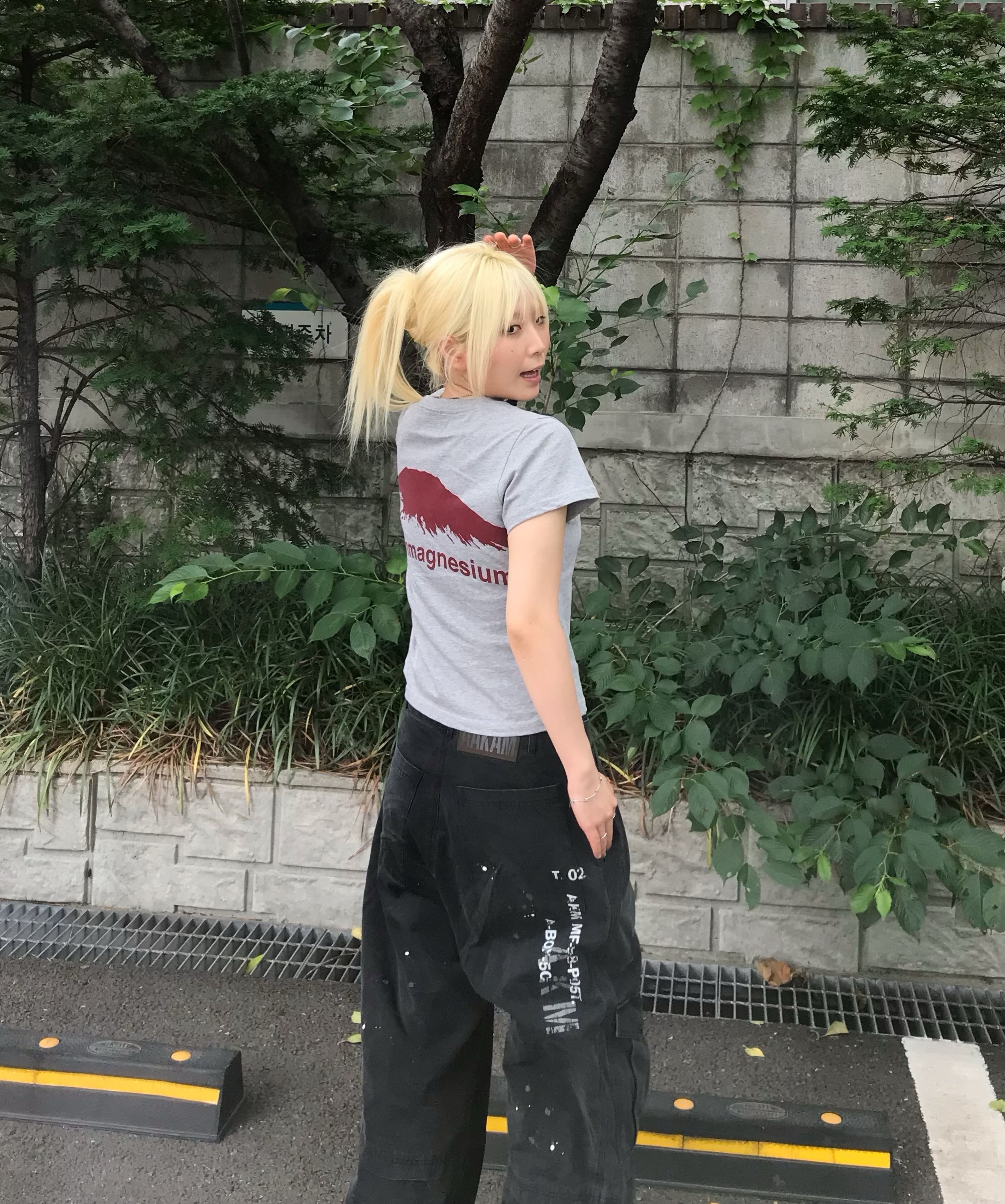 MUSINSA公式 | AAKAM Painted Military Cargo Pants (Black)