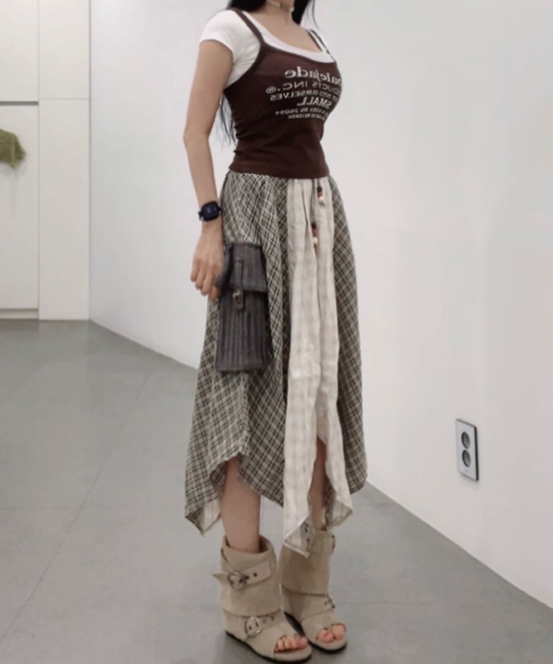 이크닉(IHCNIK) 102 soft-modular wedge boots / black - 사이즈