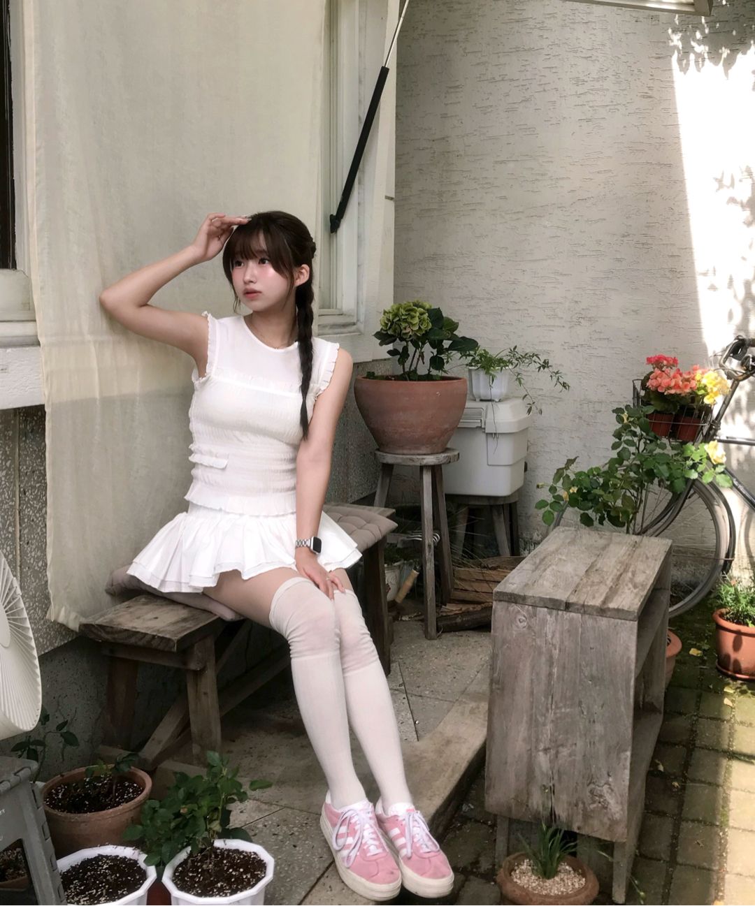 카키포인트(KHAKIPOINT) Cancan Skirt Pants (ivory) - 사이즈 & 후기
