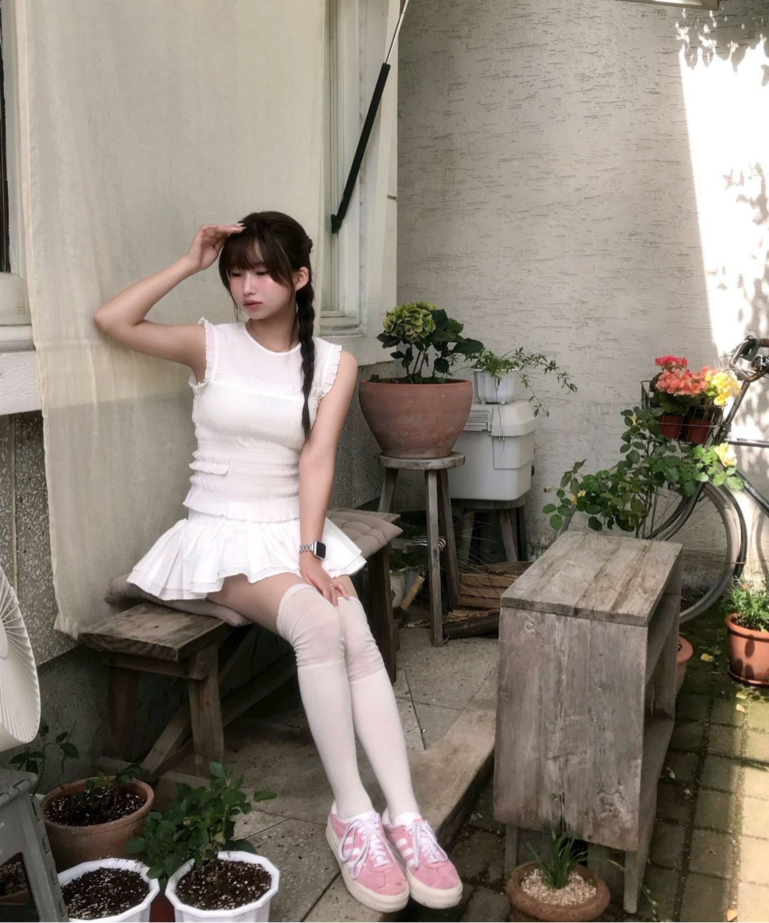 카키포인트(KHAKIPOINT) Cancan Skirt Pants (ivory) - 사이즈 & 후기