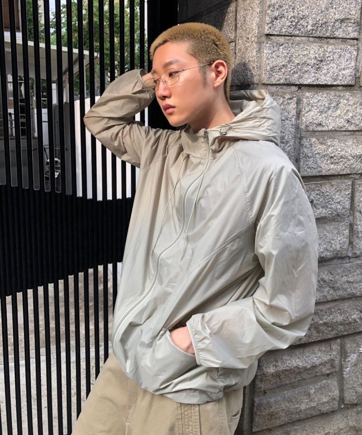 MUSINSA | NODE LABS DEV:10 Lightweight Windbreaker Jacket_Light Gray