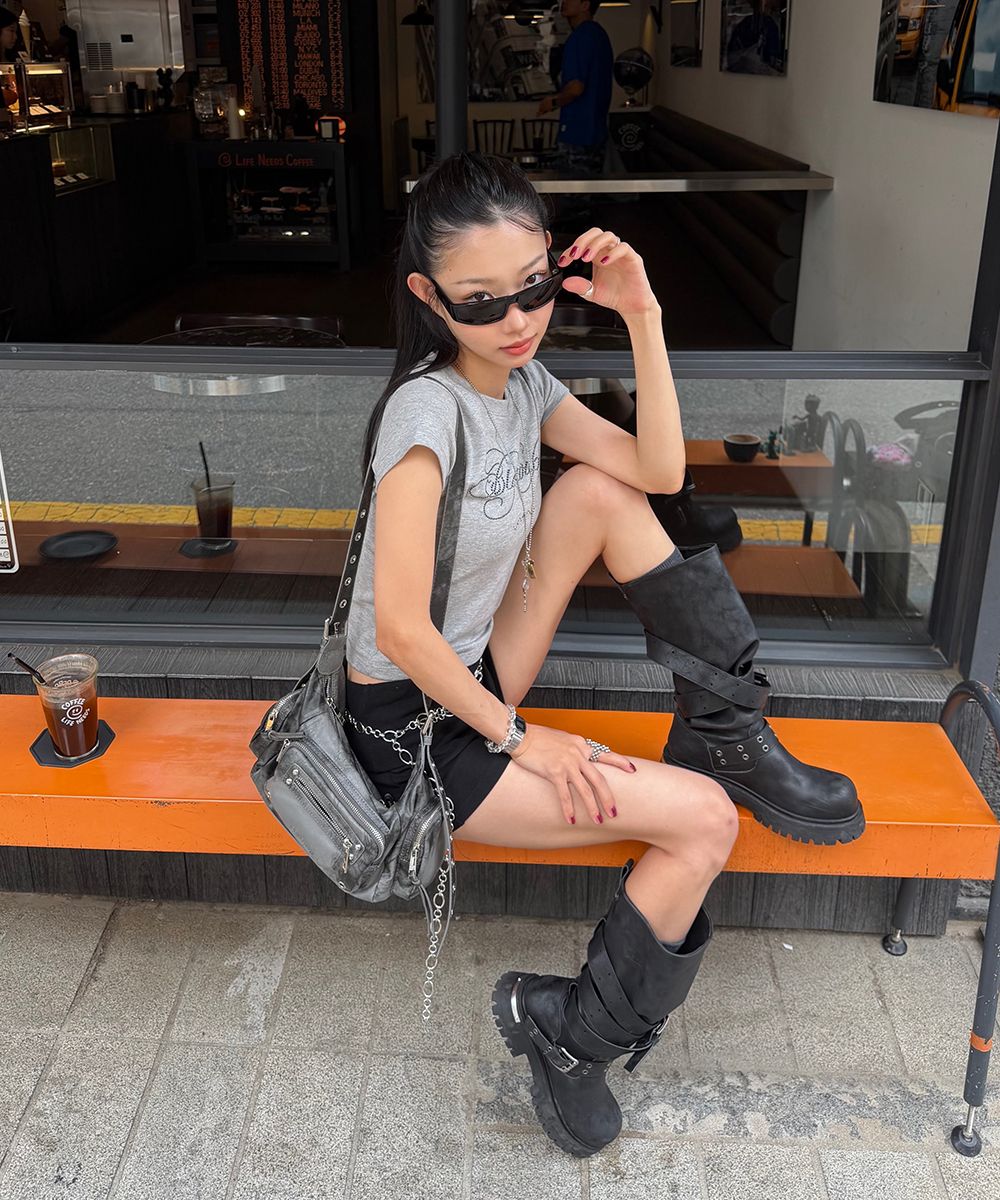 MUSINSA公式 | BLACK PURPLE マルコバッグ Marco Bag_ダスティピンク