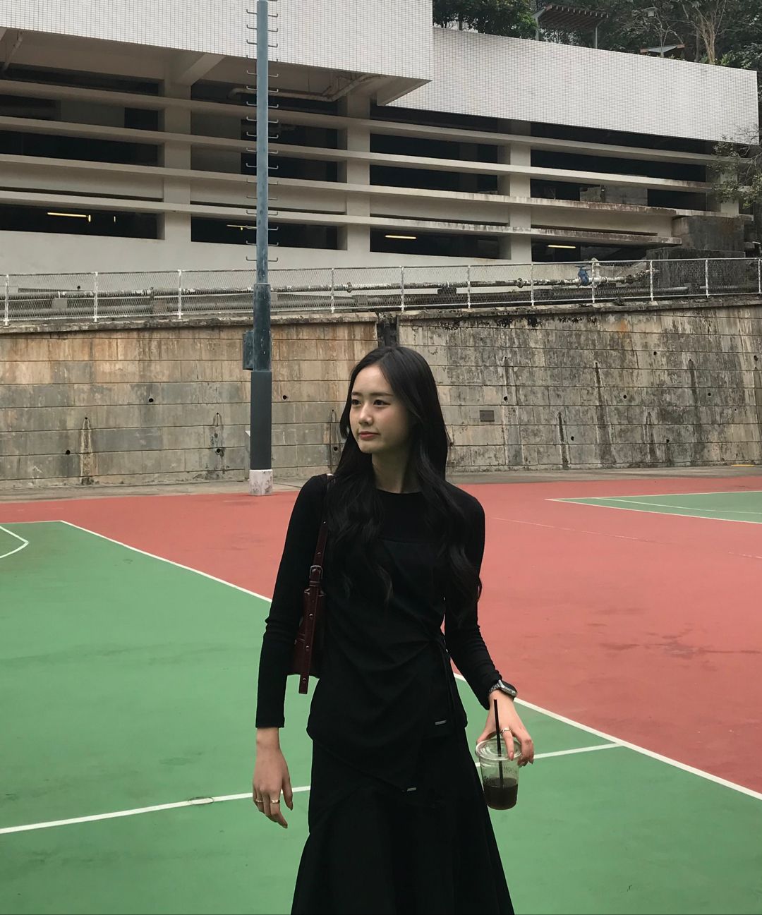 미세키서울(MISEKI SEOUL) Shirring ruffle midi skirt BLACK - 사이즈