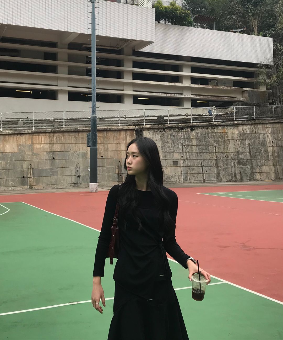 미세키서울(MISEKI SEOUL) Shirring ruffle midi skirt BLACK - 사이즈