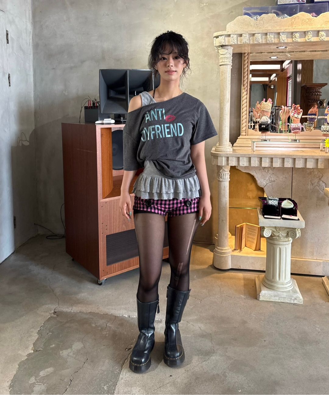 스컬프터(SCULPTOR) New Emo Gingham Micro Shorts Pink - 사이즈