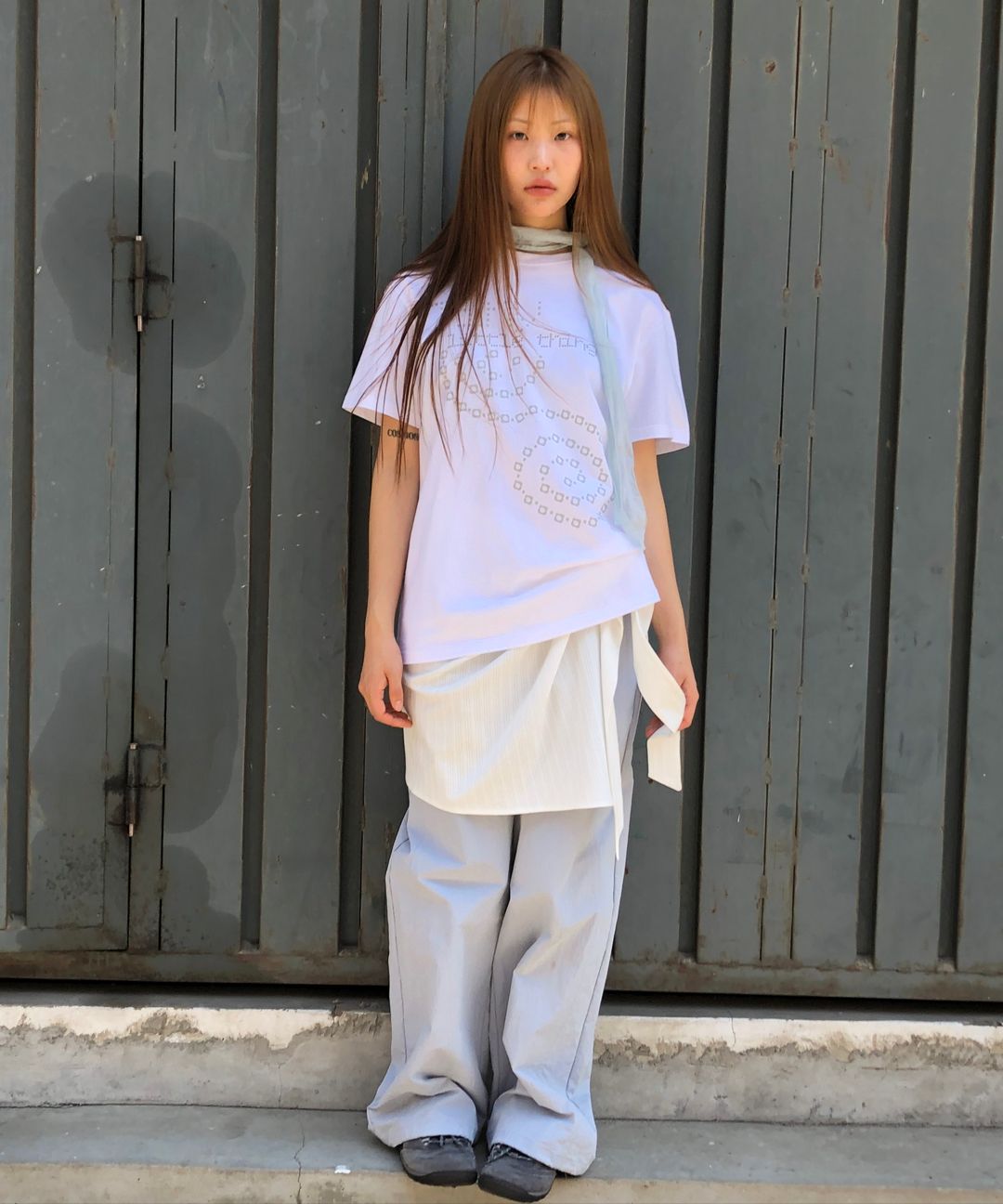 MUSINSA公式 | THE COLDEST MOMENT TCM mini logo nylon pants (brown)