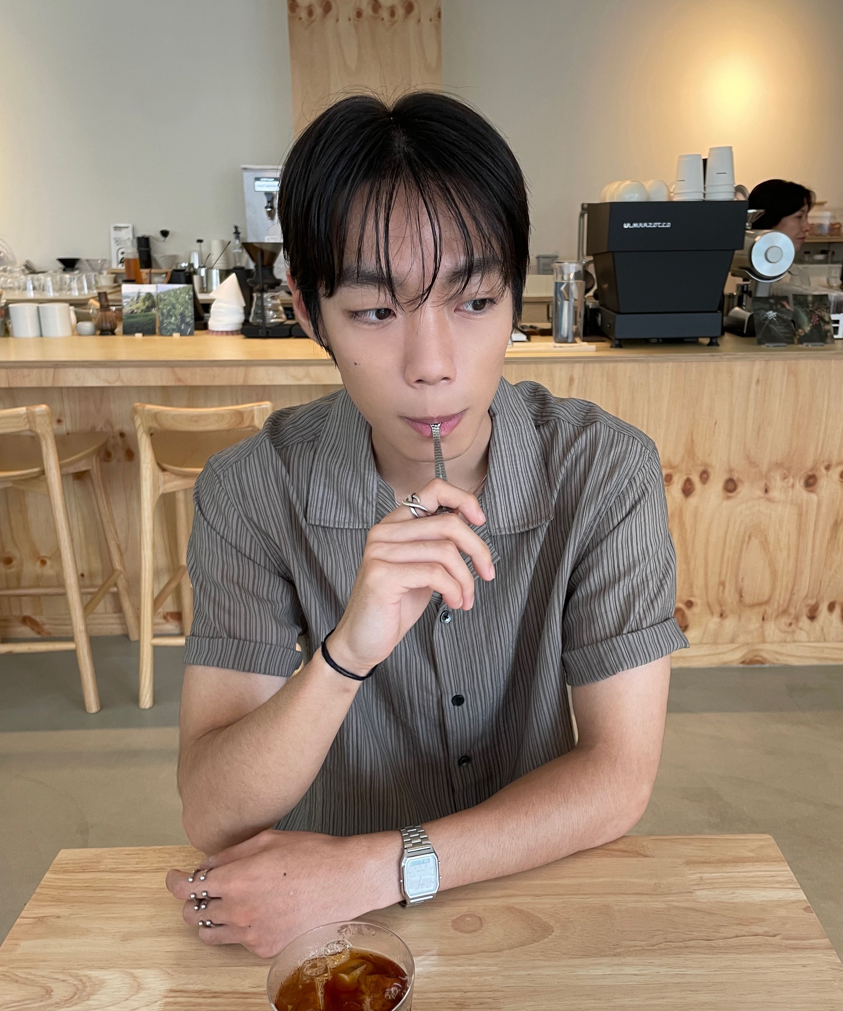 試着のみタグ付き）LMOOD ビッグボーイワイドデニムアイスブラック