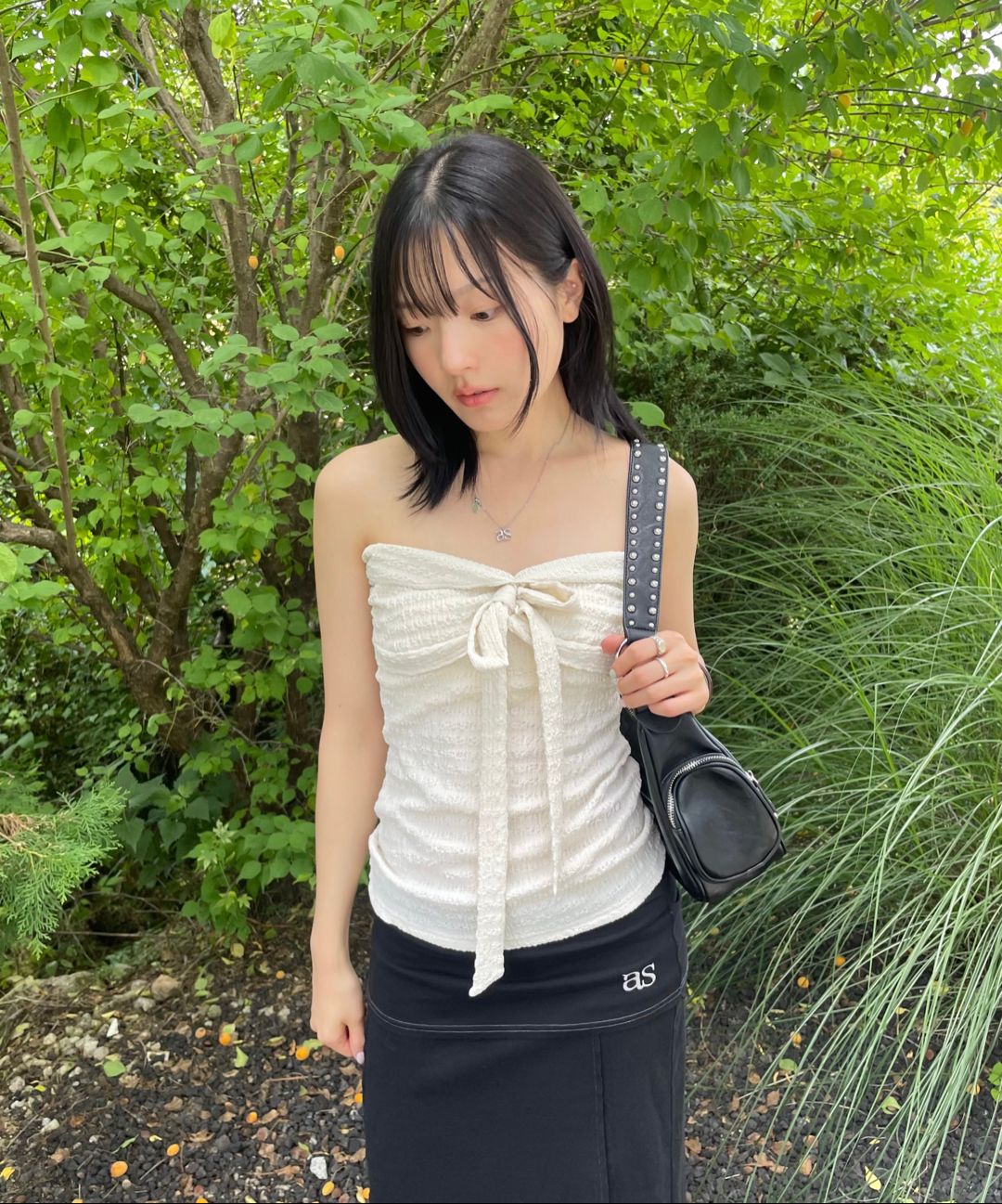 MUSINSA | ASON MOTE STUD BAG / BLACK