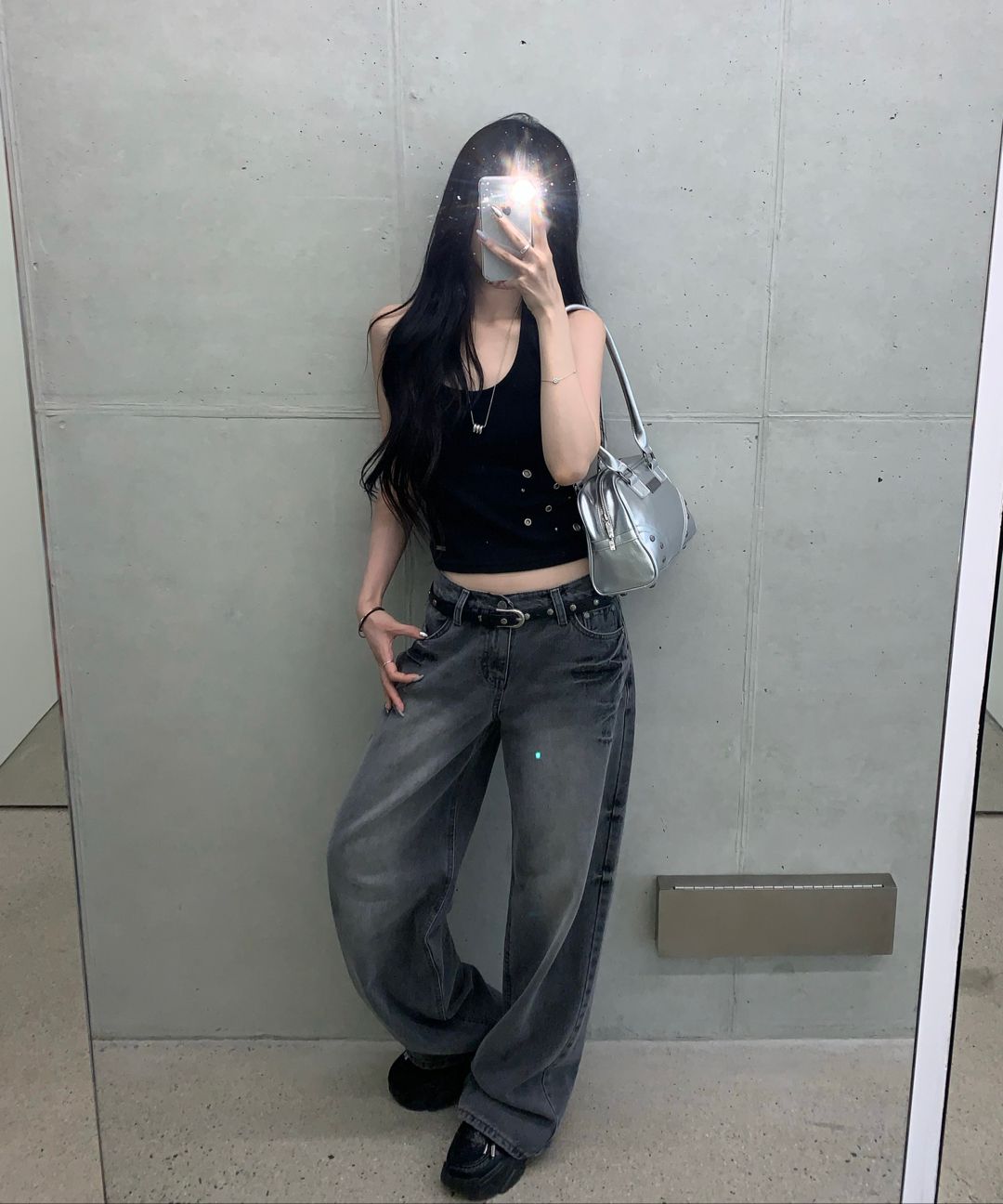 パンツ KHAKIPOINT Record Straight Denim gray S MUSINSA | KHAKIPOINT Record Straight Denim (gray)