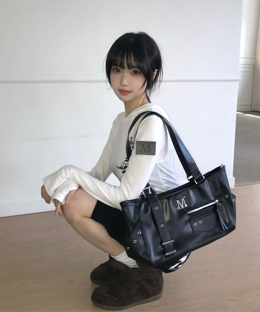 MUSINSA公式 | MUCENT ノベン ワンサイドストラップ ダブルポケット 