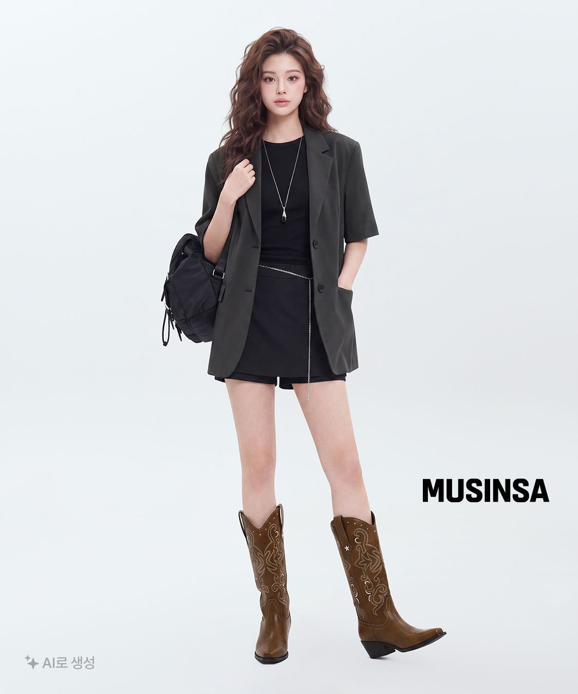 靴 LOULOUSEOUL Chocolate Western Boots 루루서울(LOULOUSEOUL) Hot! Chocolate Western Boots (Brown