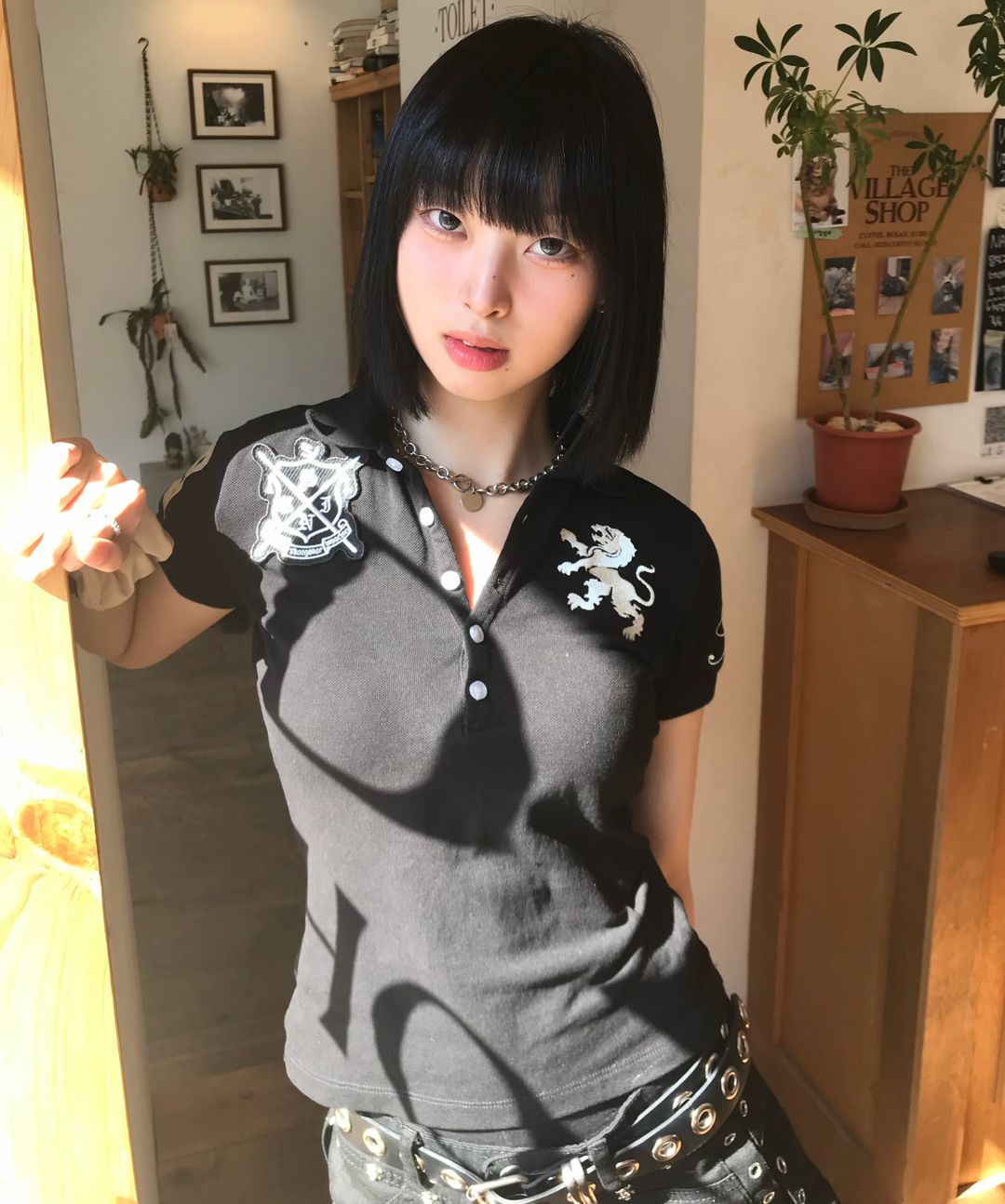 스키즘 인듀싱(SCHISM INDUCING) TEAM SCHISM POLO SHIRT BLACK