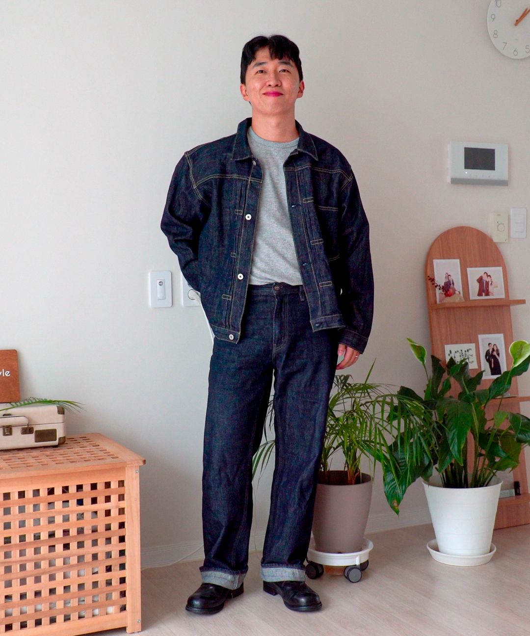 MUSINSA公式 | OUTSTANDING W.W. II SELVEDGE DENIM 1ST JACKET_INDIGO