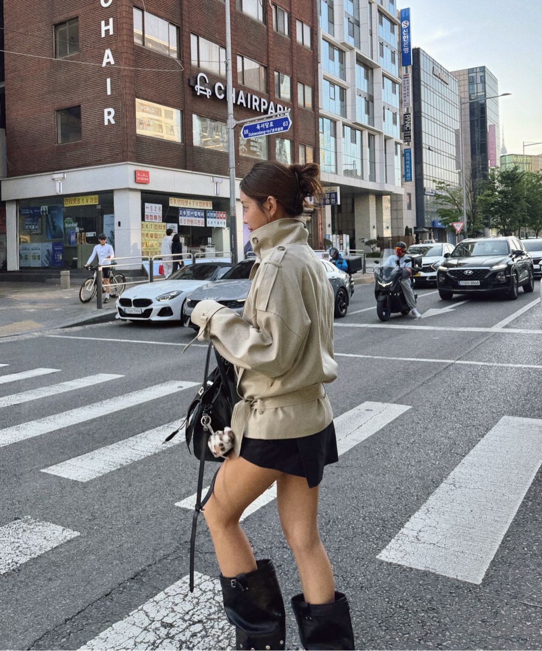 MUSINSA | ASURA AUTHENTIC TRENCH JACKET (CHARCOAL)