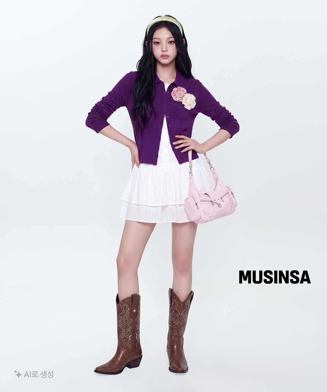 루루서울(LOULOUSEOUL) Hot! Chocolate Western Boots (Brown